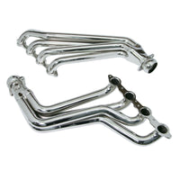BBK 10-15 Camaro LS3 L99 Long Tube Exhaust Headers With Converters - 1-3/4 Chrome - 4021