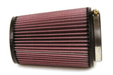 K&N Filter Universal Rubber Filter 4 inch Flange 5 3/8 inch Base 4 3/8 inch Top 7 inch Height - RU-2590