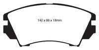 EBC 10+ Buick Allure (Canada) 3.0 Yellowstuff Front Brake Pads - DP42014R