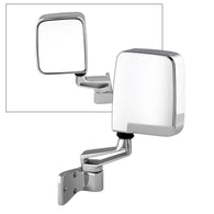 Xtune Jeep Wrangler 87-02 OE Mirror Chrome Manual Left | Pl# Ch1320189 MIR-25001-122-M-L - 9935046