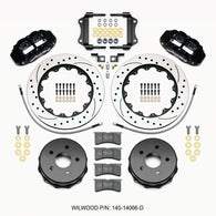 Wilwood Narrow Superlite 4R Rear Kit 14.00in Drilled 2007-up Jeep JK w/Lines - 140-14066-D