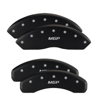 MGP 4 Caliper Covers Engraved Front & Rear MGP Black finish silver ch - 54009SMGPBK