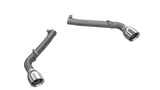 QTP 10-13 Chevrolet Camaro SS 6.2L 304SS Eliminator Muffler Delete Axle Back Exhaust w/4.5in Tips - 700110