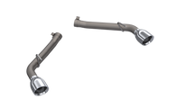 QTP 10-13 Chevrolet Camaro SS 6.2L 304SS Eliminator Muffler Delete Axle Back Exhaust w/4.5in Tips - 700110