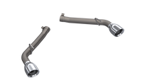 QTP 10-13 Chevrolet Camaro SS 6.2L 304SS Eliminator Muffler Delete Axle Back Exhaust w/4.5in Tips - 700110