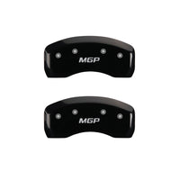 MGP 4 Caliper Covers Engraved Front & Rear MGP Black Finish Silver Characters 2017 Mazda CX-9 - 26221SMGPBK