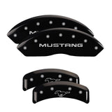 MGP 4 Caliper Covers Engraved Front & Rear MGP Black finish silver ch - 10090SMGPBK