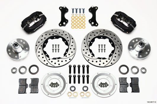 Wilwood Forged Dynalite Front Kit 11.00in Drilled WWE ProSpindle - 140-9917-D