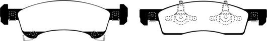 EBC 02-06 Ford Expedition 4.6 2WD Greenstuff Front Brake Pads - DP61651