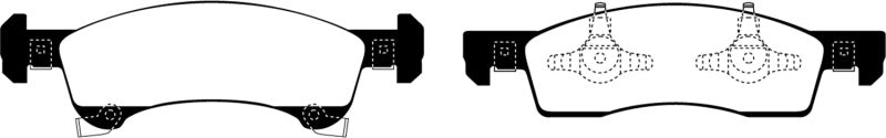 EBC 02-06 Ford Expedition 4.6 2WD Ultimax2 Front Brake Pads - UD934