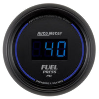 Autometer 52.4mm 1-100 PSI Black Digital Fuel Pressure Gauge - 6963