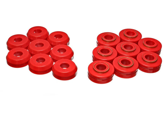 Energy Suspension Fd Bronco Body Mount Set - Red - 4.4101R