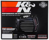 K&N Street Metal Intake System 01-16 Harley Davidson Shaker Silver H/D Softail/Dyna Fl - RK-3950S
