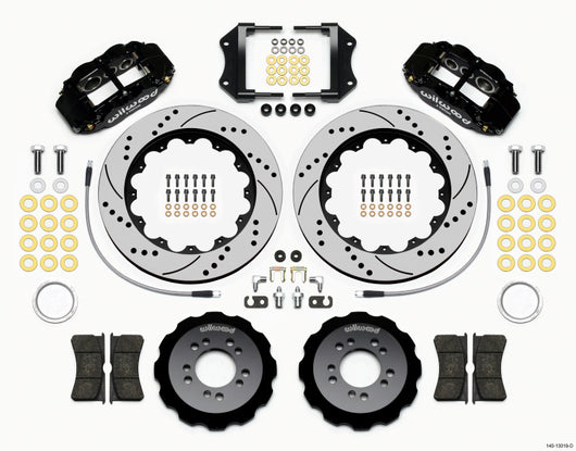 Wilwood Narrow Superlite 6R Front Hat Kit 14.00in Drilled 2013-Up Ford Focus ST w/ Lines - 140-13019-D