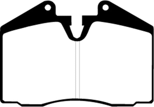 EBC 89-95 Ferrari 348 3.4 Redstuff Front/Rear Brake Pads (Axle Set Only) - DP3612C