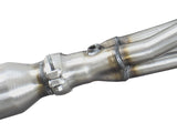 aFe Power Twisted Steel Headers & Y-Pipe w/ Cat SS 2.5in 07-11 Jeep Wrangler (JK) V6 3.6L - 48-46214-YC