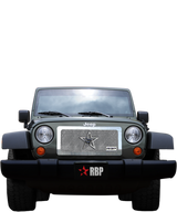 RBP RX-1 RL Series Smooth Frame 1pc. Grille 97-06 Jeep Wrangler (All Models) - Chrome - RBP-154482