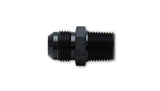 Vibrant -6AN to 3/8in NPT Straight Adapter Fitting - Aluminum - 10222