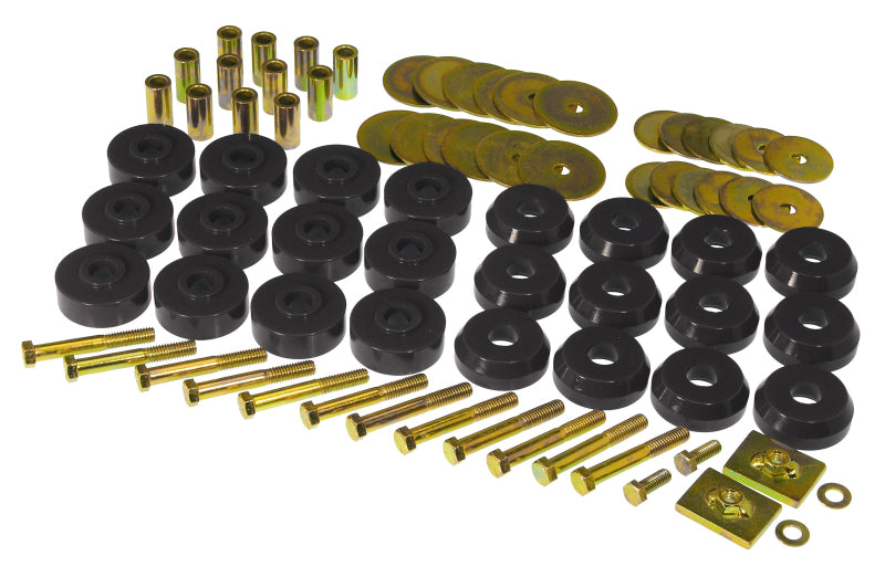Prothane Chevy Conv Impala / Belair Body Mount Kit - Black - 7-145-BL