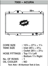 CSF 02-06 Acura RSX Radiator - 7000