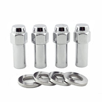 McGard Hex Lug Nut (X-Long Shank - 1.365in.) 7/16-20 / 13/16 Hex / 2.27in. Length (4-Pack) - Chrome - 63015