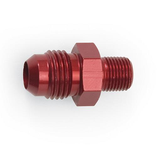 Russell Performance -6 AN MALE X 1/8in NPT MALE 45 DEG (Red) - 660104