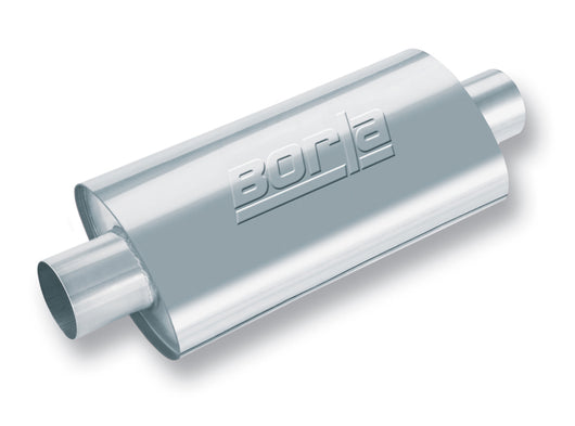Borla XR-1 Racing Sportsman 2 1/2 inch Outlet / 2 1/2 inch Inlet 16in Case Oval Muffler - 40942