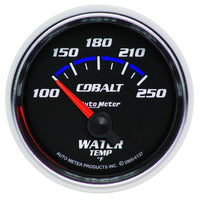 Autometer Cobalt 52.4mm 100-250 deg. F Short Sweep Electronic Water Temperature Gauge - 6137