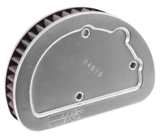 K&N Replacement Unique Air Filter 6.625in L x 4.75in W x 1.625in H with 1 Flange for Harley Davidson - HD-1614