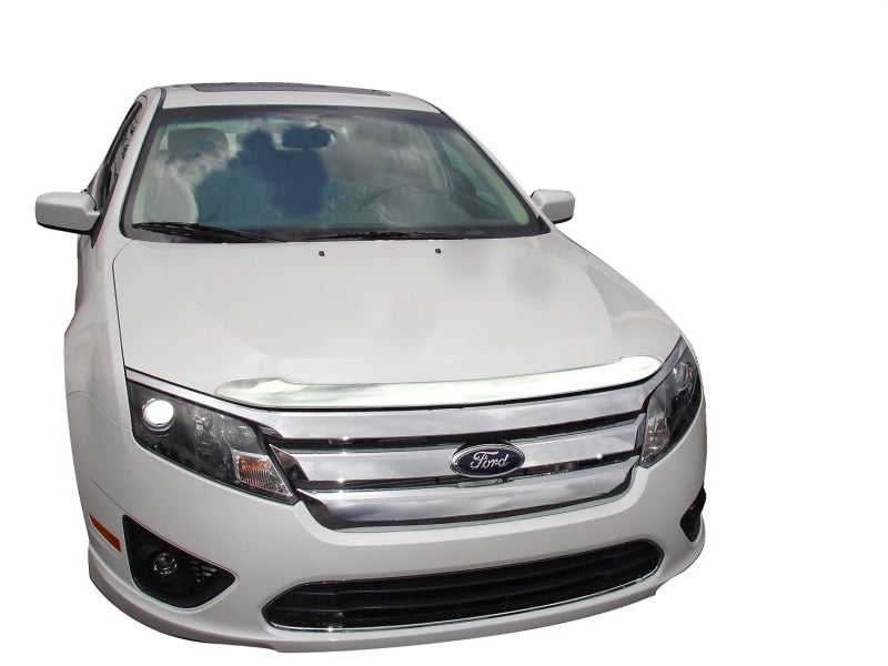 AVS 10-12 Ford Fusion Aeroskin Low Profile Hood Shield - Chrome - 620013