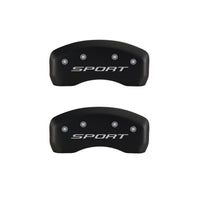 MGP 4 Caliper Covers Engraved front & Rear 2015/Sport Red finish silver ch - 10241SSPTRD