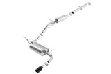 Borla 12-16 Jeep Wrangler V6 4WD Cat-Back 2.5in x 2.25in Single Square Rolled Angle Cut Rear - 140462BC