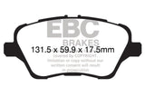 EBC 13+ Ford Fiesta 1.6 Turbo ST Redstuff Front Brake Pads - DP32149C