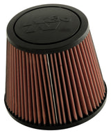 K&N Universal Rubber Filter-Round Tprd 4.875in Flange ID x 9in Base OD x 6.625in Top OD x 7.938in H - RU-5172