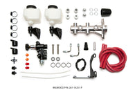 Wilwood Tandem Remote M/C Kit w L/H Brkt & Prop Valve - 1in Bore Ball Burnished - 261-14251-P