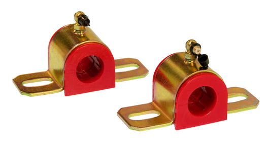Prothane Universal 90 Deg Greasable Sway Bar Bushings - 25MM - Type B Bracket - Red - 19-1213