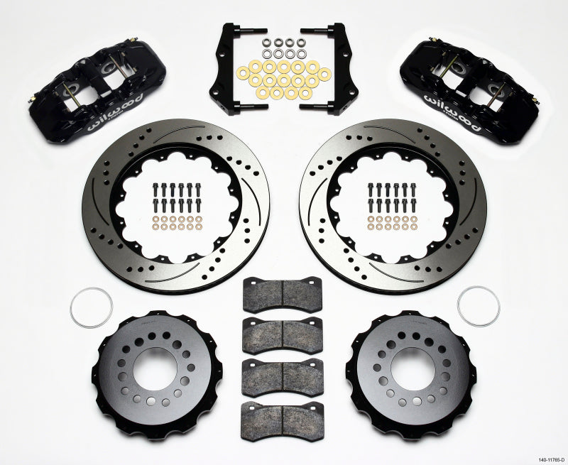 Wilwood AERO4 Rear Kit 14.25in Drilled 2006-10 Magnum/Challngr/Chrgr/300C - 140-11765-D