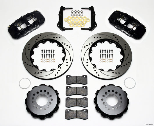 Wilwood AERO4 Rear Kit 14.25in Drilled 2006-10 Magnum/Challngr/Chrgr/300C - 140-11765-D
