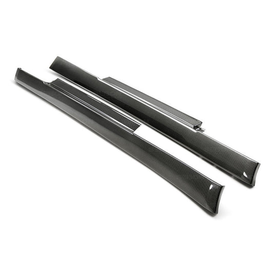 Seibon 09-10 Nissan GTR R35 OEm Style Carbon Fiber Side Skirts - SS0910NSGTR-OE
