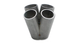 Vibrant 4 into 1 SS Turbo Manifold Merge Collector for T4 Divided Flange (48mm Pipe OD 4.5in tall) - 2466