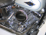 K&N Street Round Metal Intake System - Harley Davidson - Red Filter 6-8 Size 2.4in In Dia 2.5in H - RK-3934