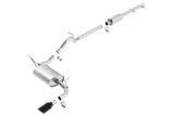 Borla 12-14 Jeep Wrangler V6 4WD Cat-Back 2.5inx2.25in Single Square Rolled Angle Cut Rear - 140461BC