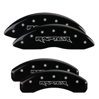 MGP 4 Caliper Covers Engraved Front & Rear Oval logo/Ford Yellow finish black ch - 10217SFRDYL