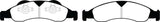 EBC 07-09 Ford Expedition 5.4 2WD Greenstuff Front Brake Pads - DP61803