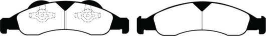 EBC 07-09 Ford Expedition 5.4 2WD Greenstuff Front Brake Pads - DP61803