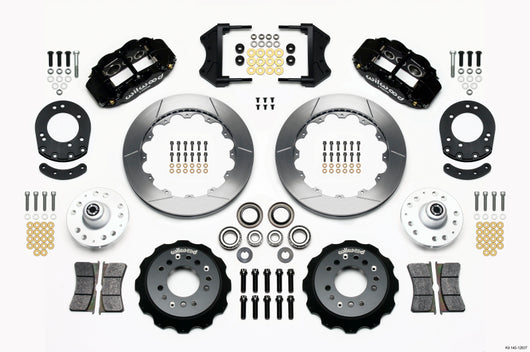 Wilwood Narrow Superlite 6R Front Hub Kit 12.88in 1965-1969 Mustang Drum Spindle - 140-12637