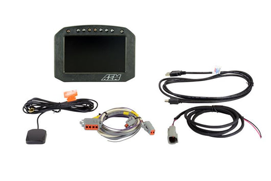 AEM CD-5G Carbon Flush Digital Dash Display w/ Internal 20Hz GPS & Antenna - 30-5602F