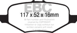 EBC 13+ Ford Explorer 3.5 Twin Turbo 4WD Yellowstuff Rear Brake Pads - DP41887R