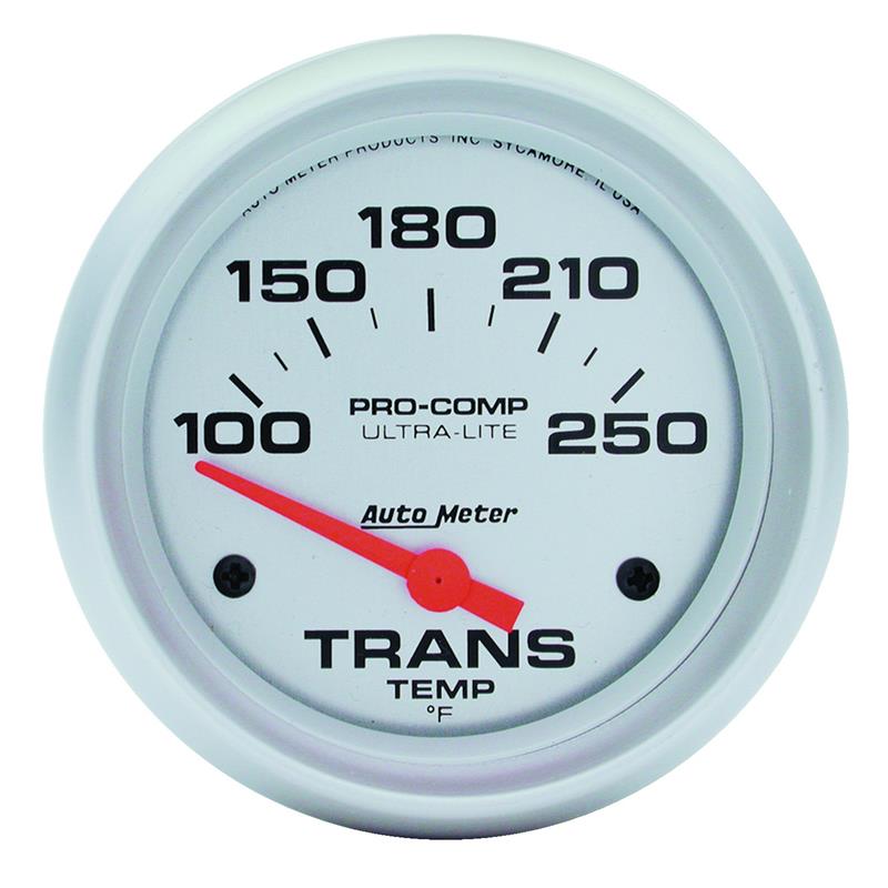 Autometer Ultra-Lite 2-5/8in 100-250 Deg Electric Transmission Temp Ultra Lite Gauge - 4457