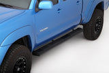 Lund 05-17 Toyota Tacoma Access Cab (80in) 6in. Oval Straight Black Nerf Bars - Black - 22268054